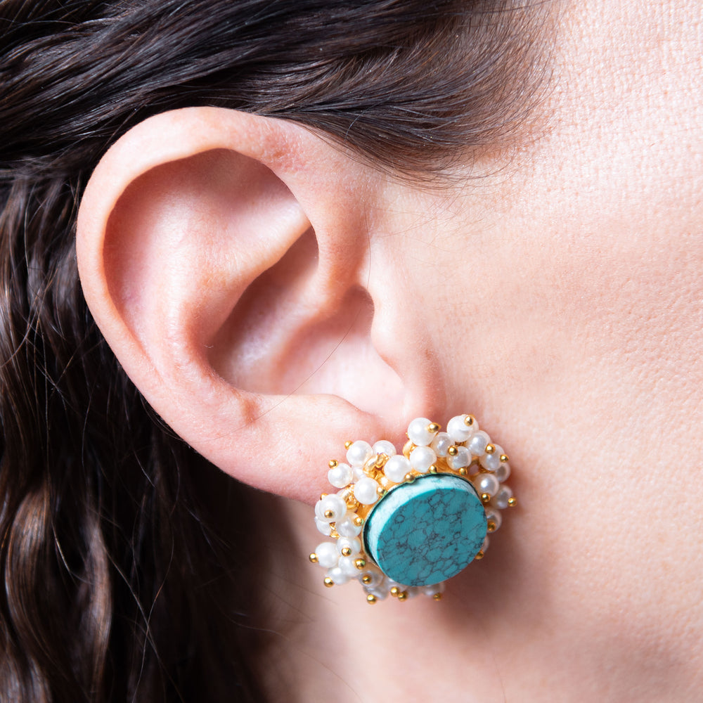 Naksha Natural Stone Earrings