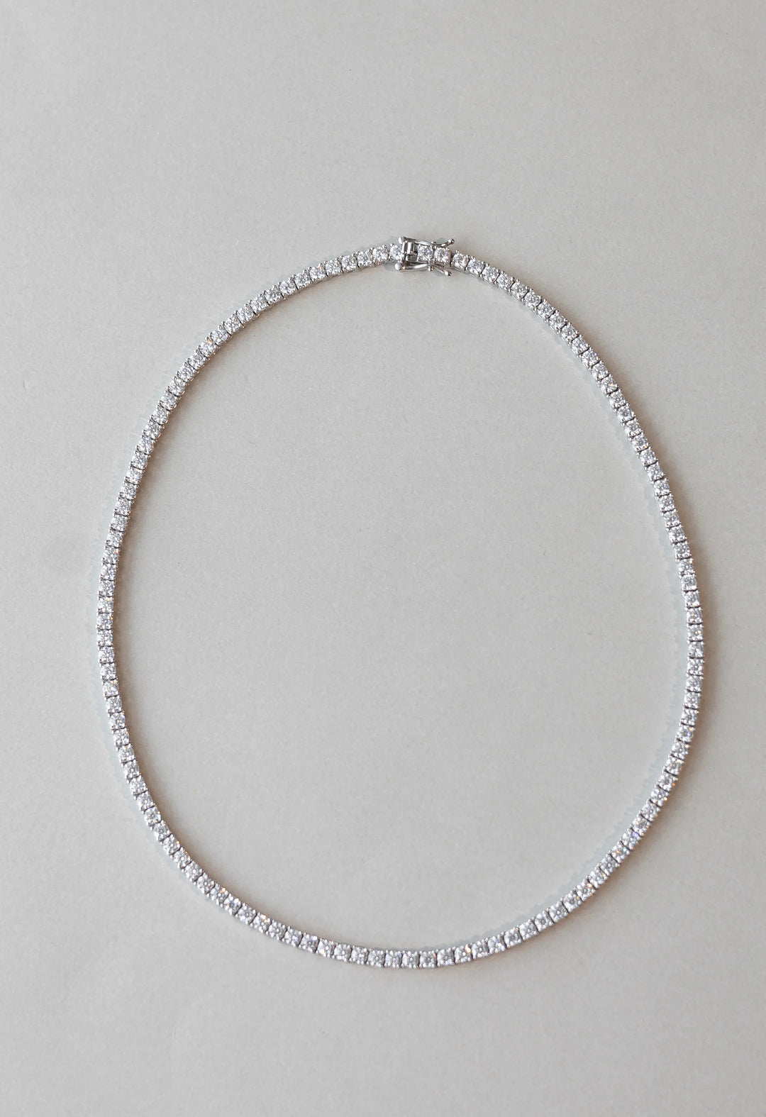 Tennis Helia Necklace Silver