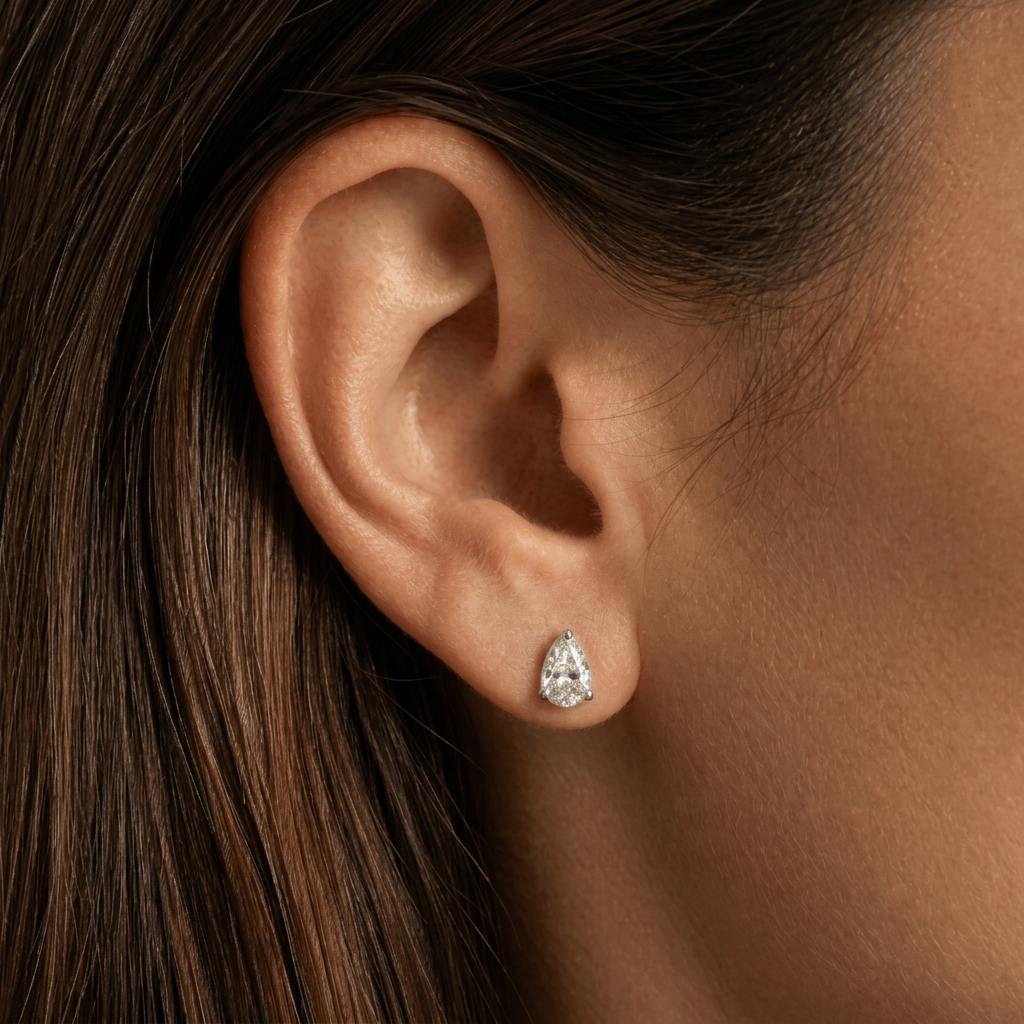 Pear Cut Studs