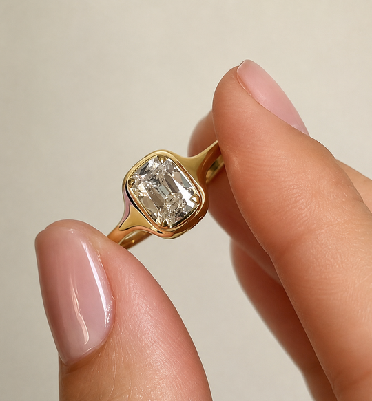 Bold Cushion Cut Ring
