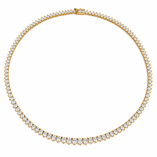 Tennis Luxe Necklace Gold