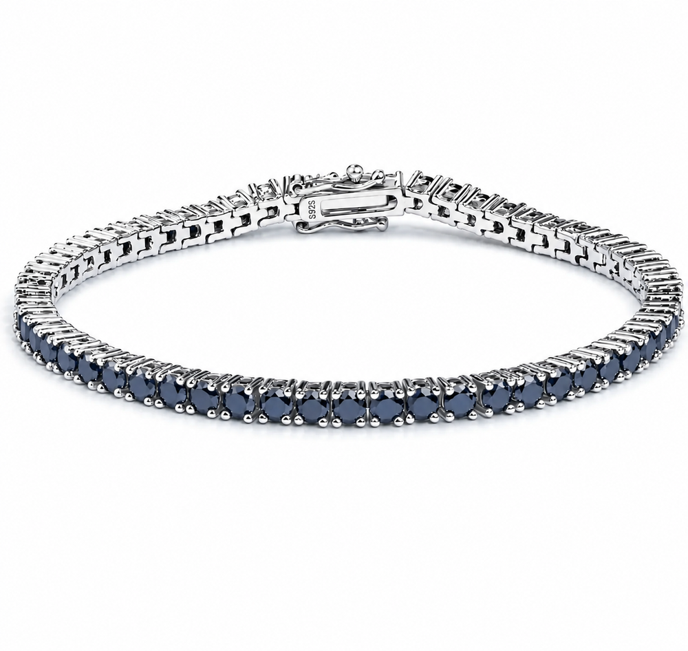 Tennis Noir Bracelet