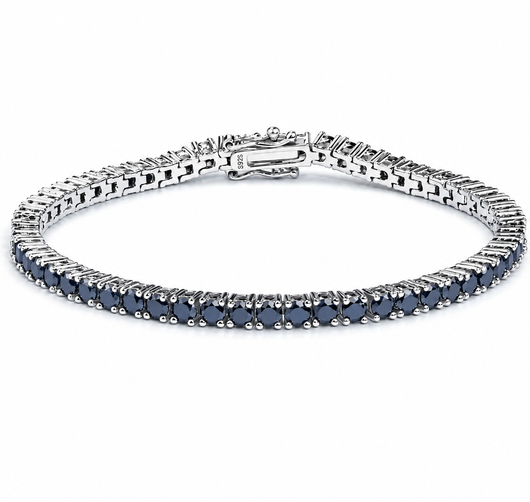 Tennis Noir Bracelet