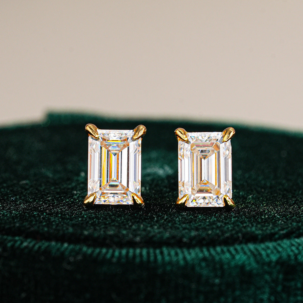 Emerald Cut Earrings