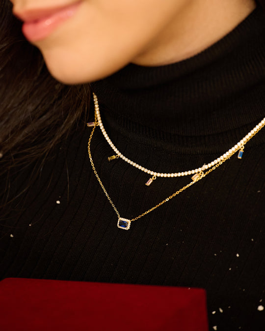 Caimile Necklace Blue