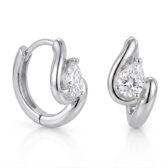 Amara Marquise Huggies Silver