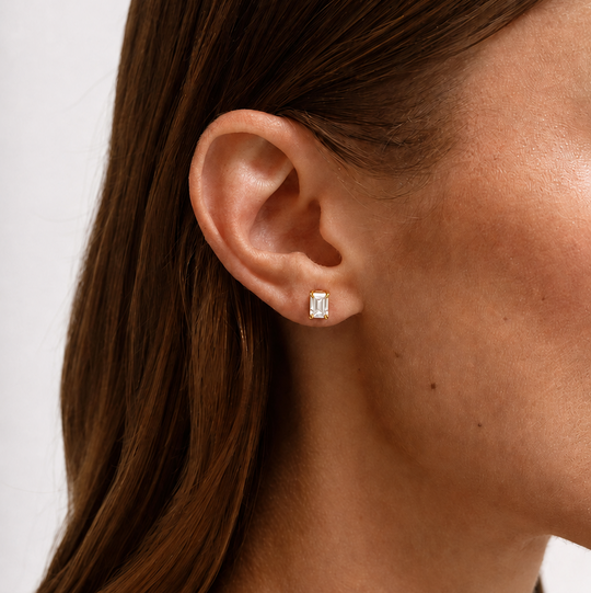 Emerald Cut Earrings