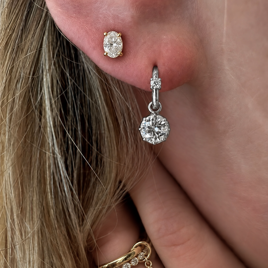 Luna Drop Earrings (Silver)  - PREORDER