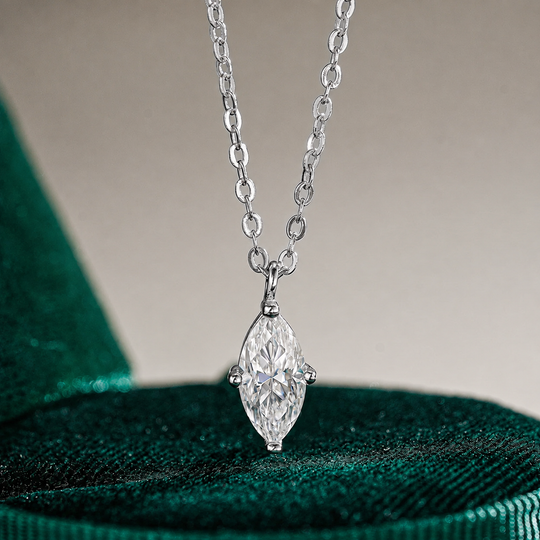 Marquise Necklace Silver