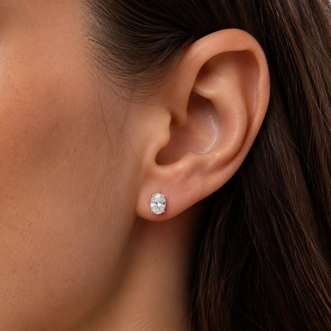 Aura Oval Studs