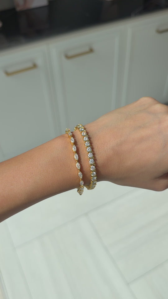 Tiffany Round Cut Bracelet Gold