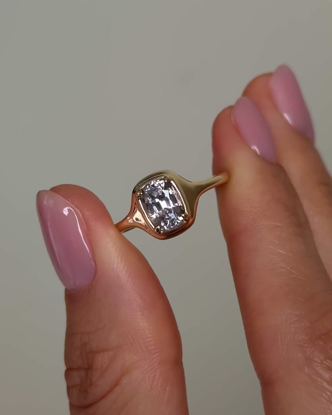 Bold Cushion Cut Ring