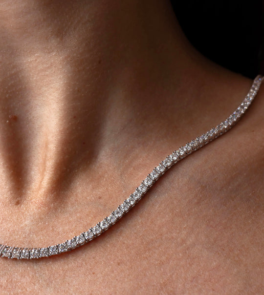 Tennis Helia Necklace Silver