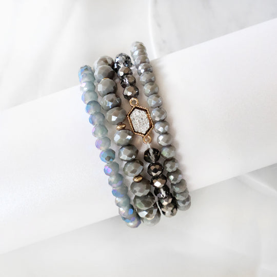 Alizia Crystal Beaded Bracelets